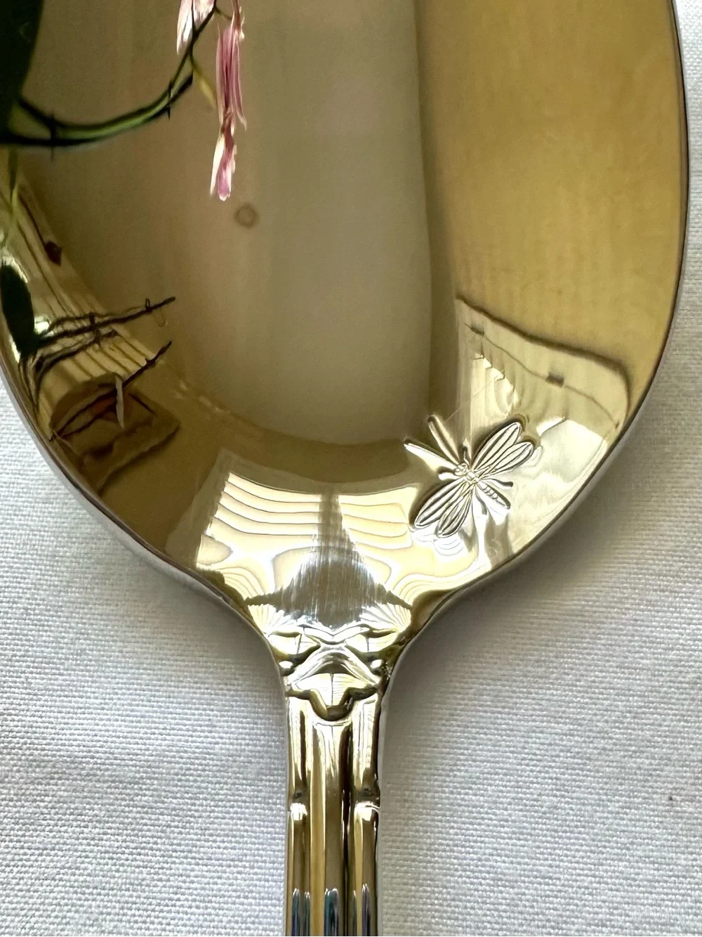Portmeirion Botanic Garden 18/10 Stainless Serving Spoon 9.5” Floral